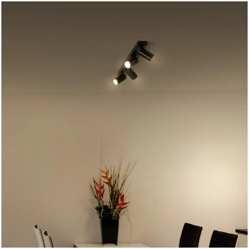 LEDVANCE Octagon LED prožektors, melns, metāla, 60