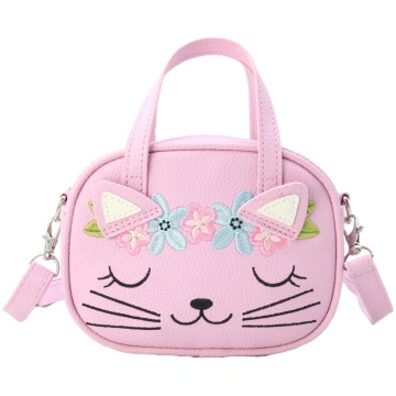 Tinka - Cat Pink W/Embroidery Pretty Purse 8-80340