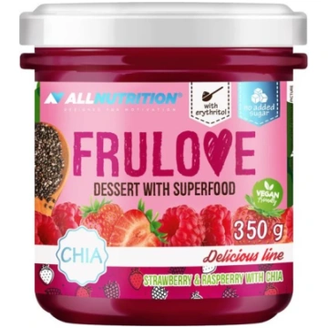 Allnutrition Frulove deserts ar superēdienu, zemen