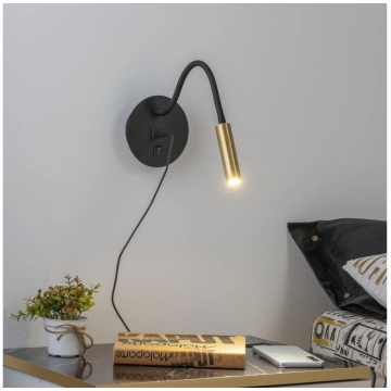 Brilagi -LED Pielāgojama sienas lampa ar USB portu