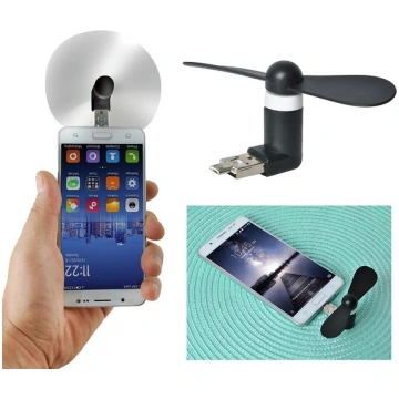 Pārnēsājams mini ventilators telefonam ar USB un m