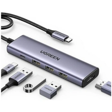 Ugreen 15596 laptop dock/port replicator Wired USB