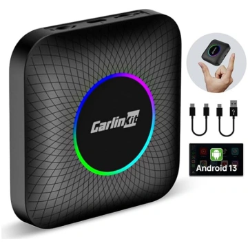 CarlinKit Neue Android 13 AI Box mit LED Ambient, 