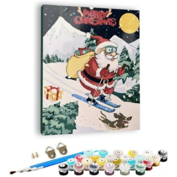 Gleznošana pēc skaitļiem – komplekts „Santa“, aude
