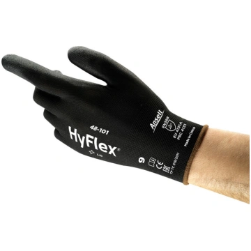 Darba cimdi Ansell HyFlex 48, melna krās., 10