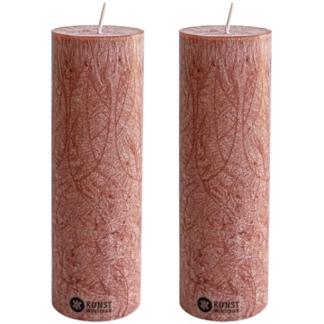 Kunstindustrien® Pillar Candles Made of Olive Wax,