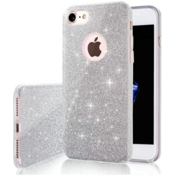 Glitter 3in1 priekš iPhone 15 Pro 6.1 sudraba krās