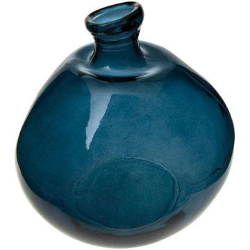 Atmosphera Wazon Dame Jeanne szklany 33cm niebiesk
