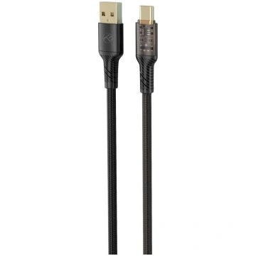 Tellur Data Cable USB to Type-C 3A 100cm Black TLL