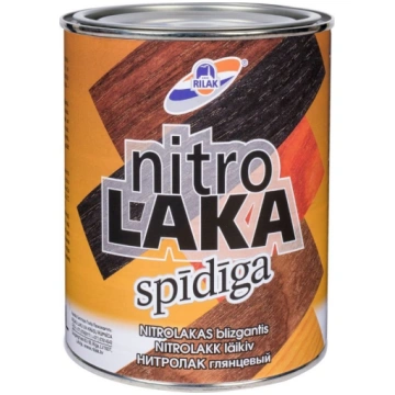 Laka ātri žūstoša NITROLAKA spīdīga 0.9L RILAK 475