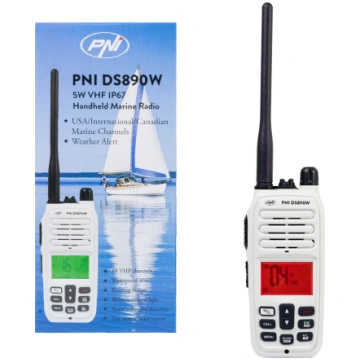 Pārnēsājama jūras radio rācija DS890W | 88 kanāli 