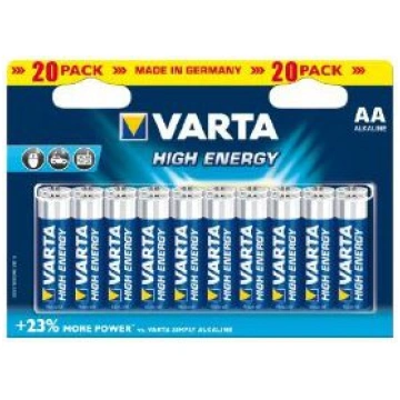 Varta High Energy - Batterie 20 x AA Typ Mignon Al