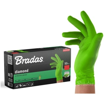 Vienreizlietojamie darba cimdi Bradas DIAMOND, mel