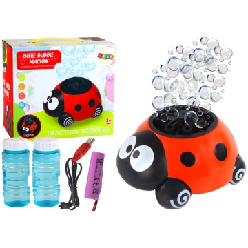 Ladybug Illuminated Bubble Machine on Wheels