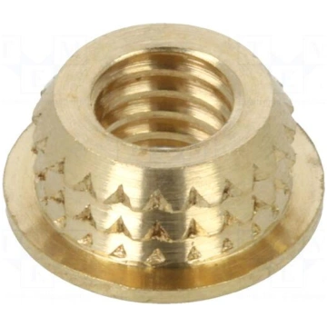 Threaded insert | brass | M4 | BN 37905 | L: 3mm |