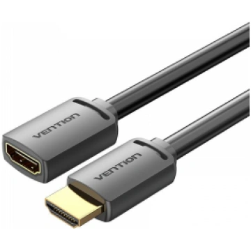 KABEĻA HDMI VĪRIETIS/SIEVIETE 4K/2M MELNĀ AHCBH VE
