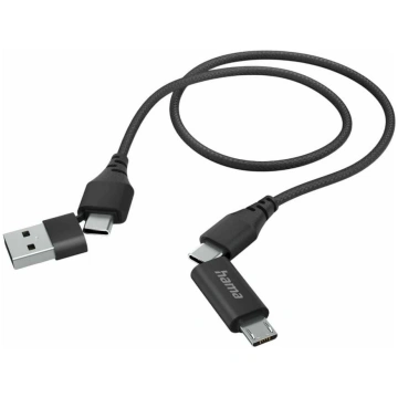 Vads Hama 00201537, USB Type C/USB Type A/MicroUSB