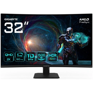GIGABYTE GS32QCA 31.5" QHD Curved Gaming Monitor -