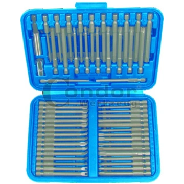 Condor Werkzeug Uzgaļu komplekts, 55 gb., 1/4", 75
