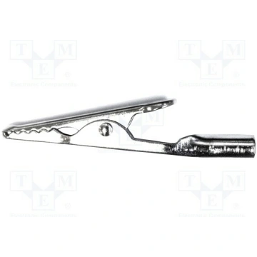 Crocodile clip; 10A; Grip capac: max.7.9mm; Socket