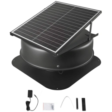VEVOR 42W Viedais Saules Jumta Ventilators ar Term