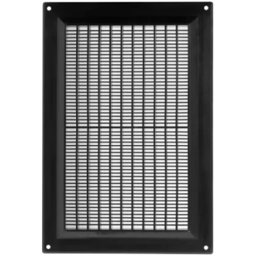 Ventilācijas reste plastmasas, 250x170mm, melna EU