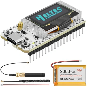 ESP32 LoRa V3 izstrādes plate ar 2000 mAh akumulat