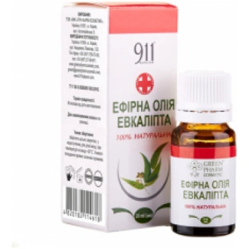 911 Eikalipta ēteriskā eļļa, 20 ml 16200105 482018