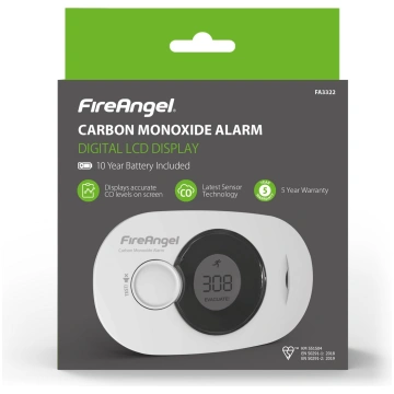 FA3322, FireAngel oglekļa monoksīda (tvana gāzes (