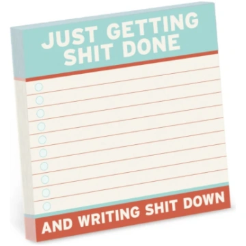 Knock Knock Getting Shit Done Sticky Notes (4 x 4-