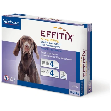 EFFITIX 134 mg/1200 mg (10-20 kg) suņiem N4 Virbac