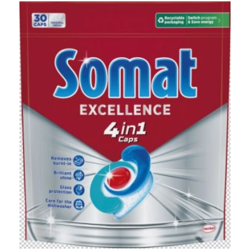 SOMAT Excellence 4in1 kapsulas trauku mazgājamām m