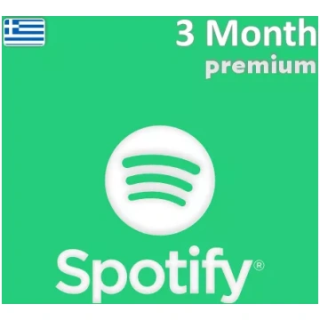Spotify Premium dāvanu karte 3 mēnešiem (Grieķija)