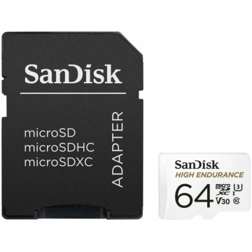 Atmiņas karte SanDisk High Endurance, 64 GB, 100 M
