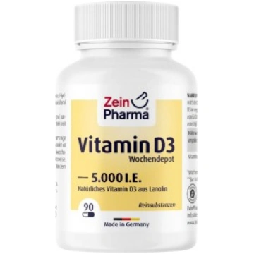 Vitamin D3 5000 iu Zein Pharma 90 softgels