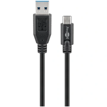 goobay USB-A 3.0 plug USB-C plug reversible cable 