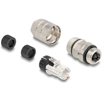 Delock M12 female 8 pin X-coded field assembly Cat