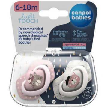 Simetriskie silikona knupīši Canpol Babies Bonjour
