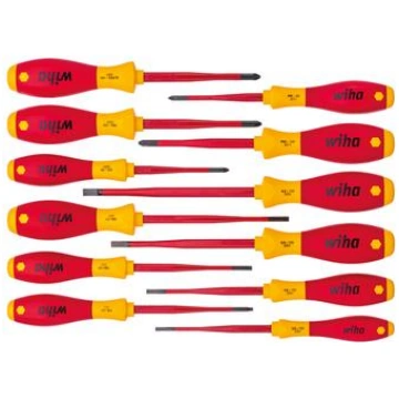 wiha SoftFinish screwdriver set electric slimFix,