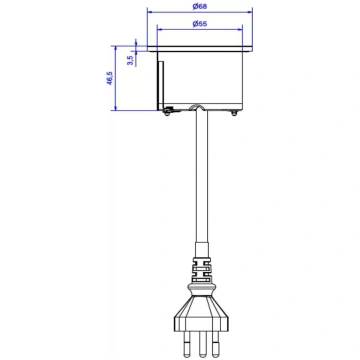 Kontaktligzda Bachmann PIX 1xCH T13 2.0 m — vienka