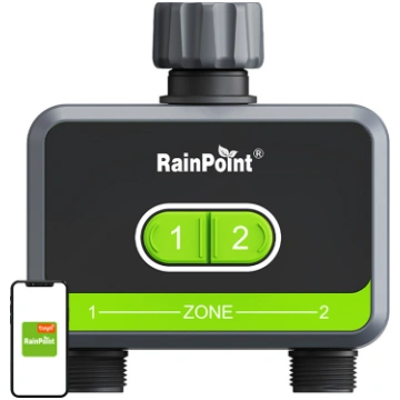 RainPoint 2-zone irrigation controller with app HT