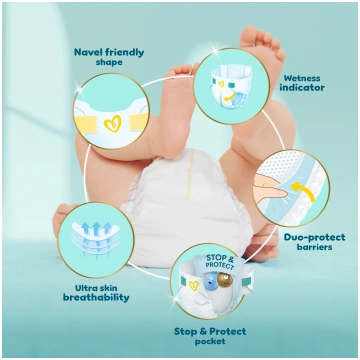 PAMPERS Pampers Premium Care Autiņbiksītes, 1 Izmē