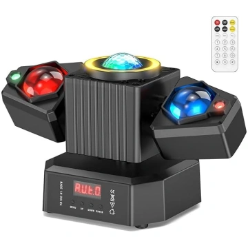 65 W kustīgās galvas LED ar tālvadības pulti, mini