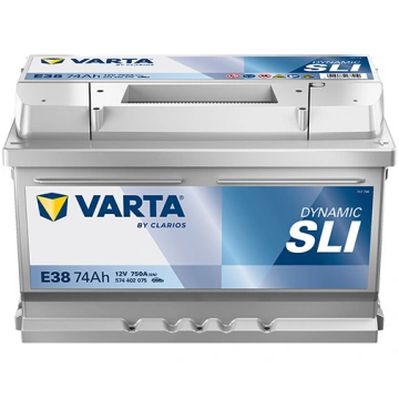 Akumulators Varta SIL E38, 12 V, 74 Ah, 750 A