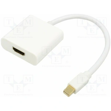 Cable; HDMI socket,mini DisplayPort plug; DisplayP