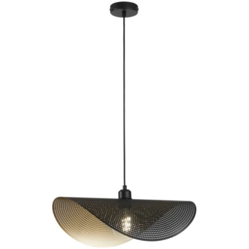 Lampadario a sospensione a vela singola in metallo