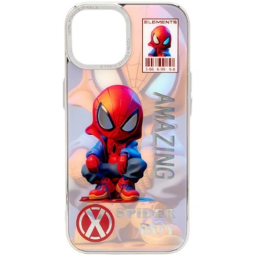 iLike Apple iPhone 15 PC Silicone Case Spider Boy 