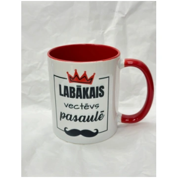 Krūze ar apdruku "Labākais vectēvs pasaulē"