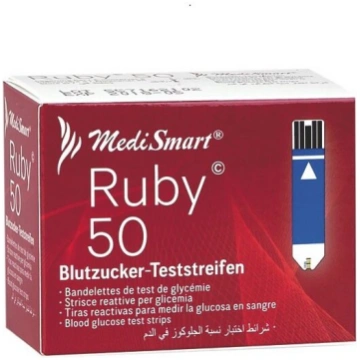 Teststrēmeles Ruby N50 Lobeck Medical AG