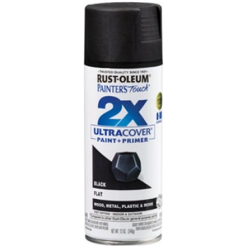 WHITE FLAT SPRAY PAINT RUST-OLEUM